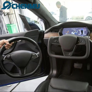 Accesorios de volante de cuero personalizados con mango deportivo para Tesla Model s X Yoke 2014-2020 Yoke para modelos Tesla Modelx - Product Image 4