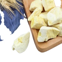 Nouveauté 2021 : Snack sain déshydraté par congélation, chips de durian déshydratées par congélation, poudre de fruits secs pour pique-nique ou pâtisserie