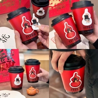Gobelet en papier à double paroi rotatif personnalisé, vente en gros directe d'usine, gobelet à café jetable, logo personnalisé et plusieurs tailles disponibles