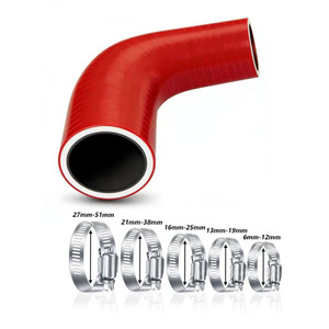 Réducteur de coude en <span class=keywords><strong>silicone</strong></span> de couleur/taille personnalisée, adaptateur de tuyau flexible à <span class=keywords><strong>90</strong></span> degrés pour radiateur de turbo d'intercooler, tuyau d'admission d'air - Product Image 1