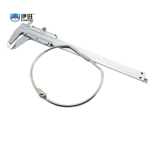 EWANG Nickel Plating 5 Inch Metal Iron Silver Screw Lock D Shaped <b>Rings</b> - Product Image 4