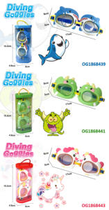 Divertidas <span class=keywords><strong>Gafas</strong></span> <span class=keywords><strong>de</strong></span> Natación con Diseño <span class=keywords><strong>de</strong></span> Tiburón/Monstruo/Unicornio para Niños, Juguete <span class=keywords><strong>de</strong></span> Explorador Submarino con Visión Mejorada para Piscina - Product Image 6