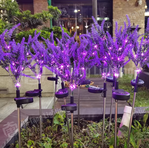 ไฟตกแต่ง LED ลาเวนเดอร์สำหรับภายนอกอาคาร เหมาะสำหรับทางเดินในสวนและฉากกลางคืนสุดโรแมนติก - Product Image 4