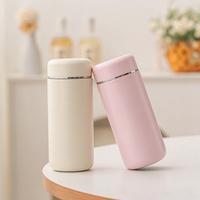 Botol Vakum Keramik Portabel 220ml Termos Mini Terisolasi Untuk Teh Kopi Anti Bocor Botol Air Saku