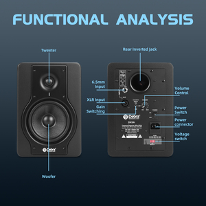 Tốt nhất bán dx5a stereo chuyên nghiệp DJ màn hình loa 5 inch Hifi Powered máy tính phòng thu màn hình - Product Image 4