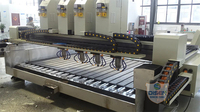 Machine de gravure 3D sur marbre et granit, routeur CNC 3 axes avec contrôle Syntec, NC Studio, pompe, cadre robuste, composants d'engrenage et de moteur