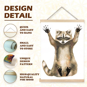 Poster <span class=keywords><strong>Kit</strong></span> Empreinte Unique <span class=keywords><strong>de</strong></span> Bébé Raton Laveur Décoration <span class=keywords><strong>de</strong></span> Crèche Cadeau <span class=keywords><strong>de</strong></span> <span class=keywords><strong>Naissance</strong></span> Art Mural <span class=keywords><strong>Personnalisé</strong></span> pour Chambre <span class=keywords><strong>de</strong></span> Bébé Cadeau <span class=keywords><strong>de</strong></span> Baby Shower - Product Image 1