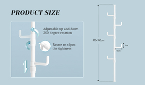 Thương Mại Điện Tử Nhiều Sử dụng Và Chức Năng Cung Cấp 5 Tầng Quần Áo Móc Áo Giá Đứng Có Thể Gập Lại Quần Áo Khô Giá Cho Nhà - Product Image 4