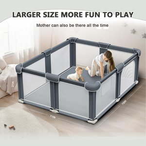 Corralito para Bebés con Puerta, Tapete Antideslizante y Parachoques de Seguridad, Corralito Plegable para Interiores para Bebés y Niños Pequeños, para Practicar Gatear y Caminar - Product Image 6