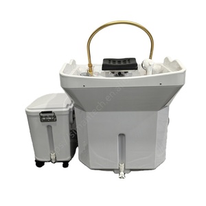 Siman Portable 60L Réservoir D'eau Magasin <span class=keywords><strong>De</strong></span> Beauté Équipement Tête Spa Évier Japonais Headspa Casques En Plastique Shampooing Salle <span class=keywords><strong>De</strong></span> Bains Cuisine - Product Image 3