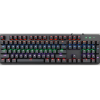 Clavier de jeu mécanique pleine taille 104 touches, rétroéclairage RGB double-shot, clavier filaire USB, macros programmables, pour PC Gamer