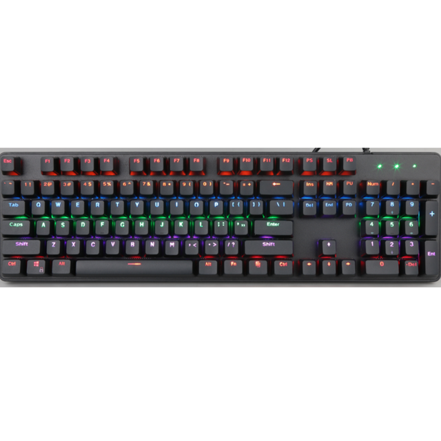 104 Keys Full Size Mechanical Gaming Keyboard Double-Shot RGB Backlit Wired USB Keyboard Programmable Macros PC Gamer