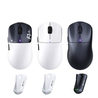 Souris de jeu sans fil ATTACK SHARK F1 AIR, ultra-légère 39g, PAW3955MAX 60000 DPI, tri-mode, 8K Polling, interrupteur optique, Esports