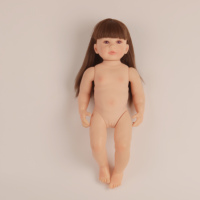 Poupée réaliste reborn de 22 pouces avec corps entièrement en vinyle, cheveux longs bruns, robe florale, visage en silicone, jouet pour enfants, cadeau pour filles