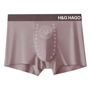 HAGO Nouveau Design Glace Soie Sans Couture Plus Taille Leger Hommes Boxeurs Sous Vetements slip Pour Hommes - Product Image 3