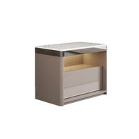 Ensemble meuble TV et table basse en pierre écologique de luxe italien, style contemporain, pour salon, usage domestique