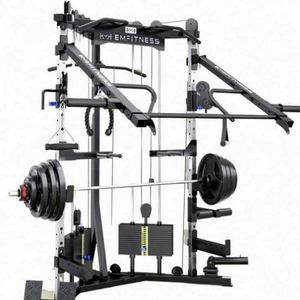 Machine Smith multifonctionnelle portable en ABS de haute qualité, durable, pour la musculation, avec demi-rack de squat en acier, équipement de fitness USA - Product Image 2