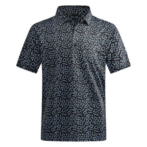 Camiseta de Golf Personalizada para Hombre, Modelo 2025 OEM, con Logotipo Bordado en Spandex, Estampado de Lujo, de Secado Rápido y Talla Grande - Product Image 2