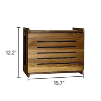 Boîte de rangement pour routeur WiFi sans fil en bois, cache-routeur modem, organisateur de câbles et de multiprises