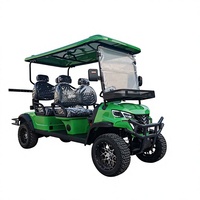 Carrito de Golf de 4 Plazas con Motor AC de 4.0KW, Controlador de 60V, Batería de Litio, Alcance de 80-100KM, Velocidad Máxima de 35KM/H, Neumáticos Todoterreno, Capacidad de Subida del 20-25 Grados