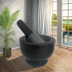 Pillette en Pierre Naturelle Écologique pour Usage Domestique, pour Herbes, Épices, Préparation de Farce pour Raviolis, Pâte d'Ail, et comme Outil de Cuisson Artisanal - Product Image 5