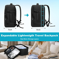 Sac à dos de voyage simple et de grande capacité, personnalisable/OEM, multifonctionnel, imperméable, pour ordinateur portable, idéal pour les trajets quotidiens