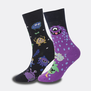 Mens Halloween Chaussettes Nouveauté Fun Holiday Ghost Skeleton Bats Spider Web Printed Crew <span class=keywords><strong>Crazy</strong></span> XMAS Chaussettes pour hommes femmes - Product Image 6