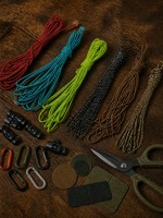 Cordon élastique haute résistance avec logo personnalisé, corde marine ronde en nylon pour laisse de chien, camping en plein air, outil de chasse