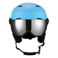 Casque de ski personnalisé de qualité en ABS avec lunettes, certifié CE, 10 aérations, léger (300g), unisexe, protection de la tête pour sports d'hiver