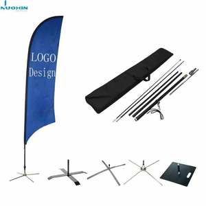 Bandera de Plumas de Poliéster Personalizada al por Mayor con Logotipo <span class=keywords><strong>para</strong></span> Exteriores, Pancarta de Playa <span class=keywords><strong>para</strong></span> Promoción, Publicidad y Decoración - Product Image 3