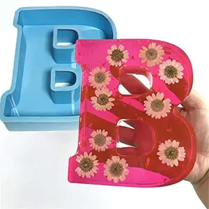 Online Top Seller Produkt 6,7 Zoll 26 Englisch Form 3D A bis Z Form Dekoration Kerze Seife Kuchen Alphabet Epoxidharz Form