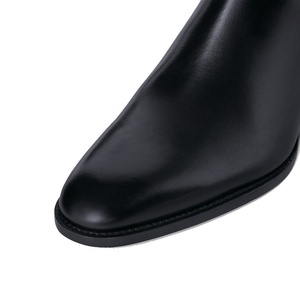 Bottes Chelsea montantes en cuir véritable pour <span class=keywords><strong>homme</strong></span>, style affaires, à bout <span class=keywords><strong>pointu</strong></span>, à enfiler, pour l'hiver, export transfrontalier, collection été 2025 - Product Image 4