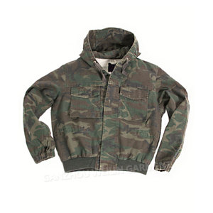 Sweat à capuche <span class=keywords><strong>camouflage</strong></span> délavé à l'acide de créateur surdimensionné Vintage Camo Print Hoodie Zip up Tactical Bomber Jacket Homme for Men - Product Image 2
