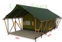 Tentes en forme de maison Safari de haute qualité, loges Glamping, tentes d'hôtel de luxe