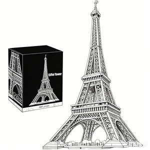 Set de Bloques de Construcción Arquitectónicos Torre Eiffel de París 1:8, Plástico ABS, Alta Dificultad, Modelo DIY en Caja para Adultos Unisex - Product Image 4