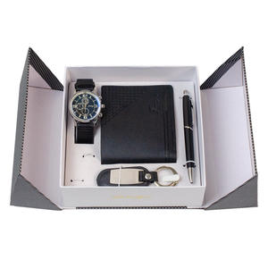 ธุรกิจส่งเสริมการขายวันวาเลนไทน์ของขวัญสุดหรูชุดกระเป๋าสตางค์เข็มขัดปากกานาฬิกาสำหรับพี่ชายหนุ่มแฟนชายสามี/ - Product Image 1
