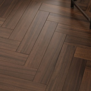 Pavimento in Legno Massello Africano Iroko a Spina di Pesce Impermeabile, Stoccaggio a Lungo Termine, Riscaldamento, Pavimenti in Legno Duro - Product Image 3
