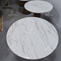Ensemble table et chaises de salle à manger en marbre moderne sur mesure pour hôtels, service clé en main pour l'hôtellerie