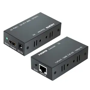 מאריך SY HDMI, משדר ומקלט 1080P עד 60 מטר (196 רגל), כבל LAN Ethernet על RJ45 Cat5e/6/7 Ethernet