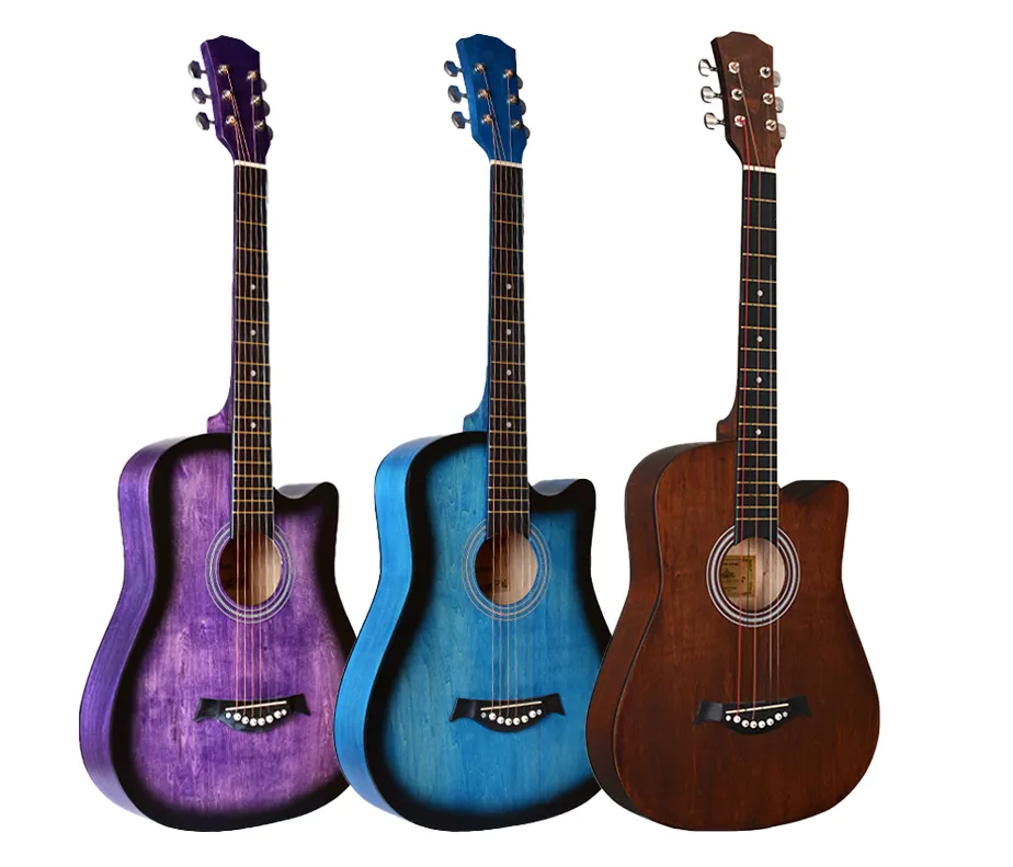 Dây Đàn Guitar Acoustic Guitar Guitarras Sản Xuất Theo Yêu Cầu Nhãn Hiệu Guitar Bán Hàng Oem Cho Guitar Acoustic 38 Inch Cutaway Acoustic