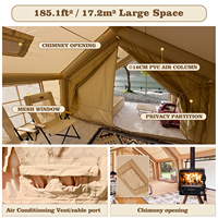 Tente familiale Coody Familia 17.2 Air - Beige, grande tente familiale pour le camping en plein air, en vente