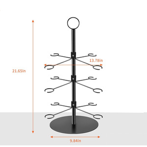 Supporto per <span class=keywords><strong>albero</strong></span> da Cocktail in metallo dorato a 3 livelli in fabbrica con supporto per flauto da Champagne di tipo 12 portabagagli per vino - Product Image 5