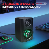 New Arrival Microlab Multimedia Blue Tooth RGB Gaming Speaker T11 with Colorful Lights Woofer for Computer Mobile Phone