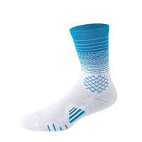 Chaussettes de sport Elite Custom Logo Cushion Crew pour le tennis et le basket-ball tricotées avec logo sur le bas de la manchette pour la saison de printemps