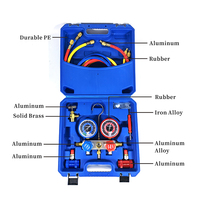 Kit de manomètres professionnels pour réfrigération R134yf, ensemble de manomètres de pression de réfrigérant HVAC