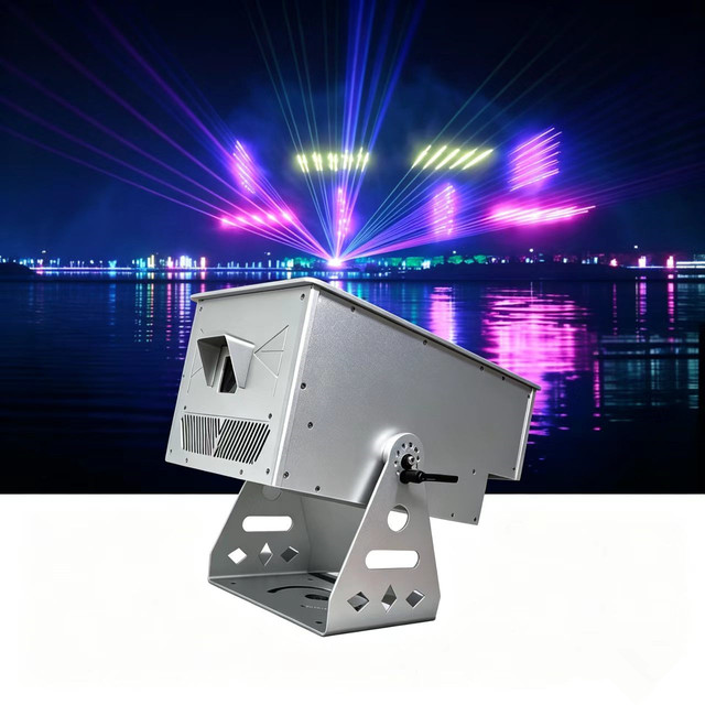 30W 50KPPS HIGH-SPEED GALVANOMETER Full Color RGB Landmark Laser Light IP65 Waterproof Landscape Sky Animation Ilda Lights