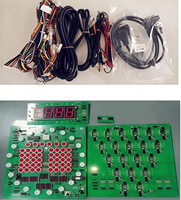 Kit DIY de machine de flipper à 7 billes à monnayeur, en fibre de verre et acrylique, personnalisable, avec pousse-pièces