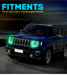 Gruppo Fari LED MS-RE1520RGB per <span class=keywords><strong>Jeep</strong></span> <span class=keywords><strong>Renegade</strong></span> 2015-2021, Controllo Bluetooth/APP, Fari LED RGB per <span class=keywords><strong>Renegade</strong></span> - Product Image 6