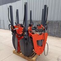 Transplanteur d'arbres hydraulique robuste monté sur pelle compacte, de haute qualité