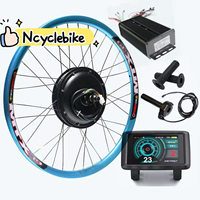 Kits de conversion de roue de vélo électrique Ncyclebike 48V 52V 1500W 2000W MTX avec moteur de moyeu et batterie en option